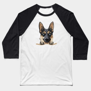 dog in pocket funny puppy for dog lover German Shepherd Baseball T-Shirt